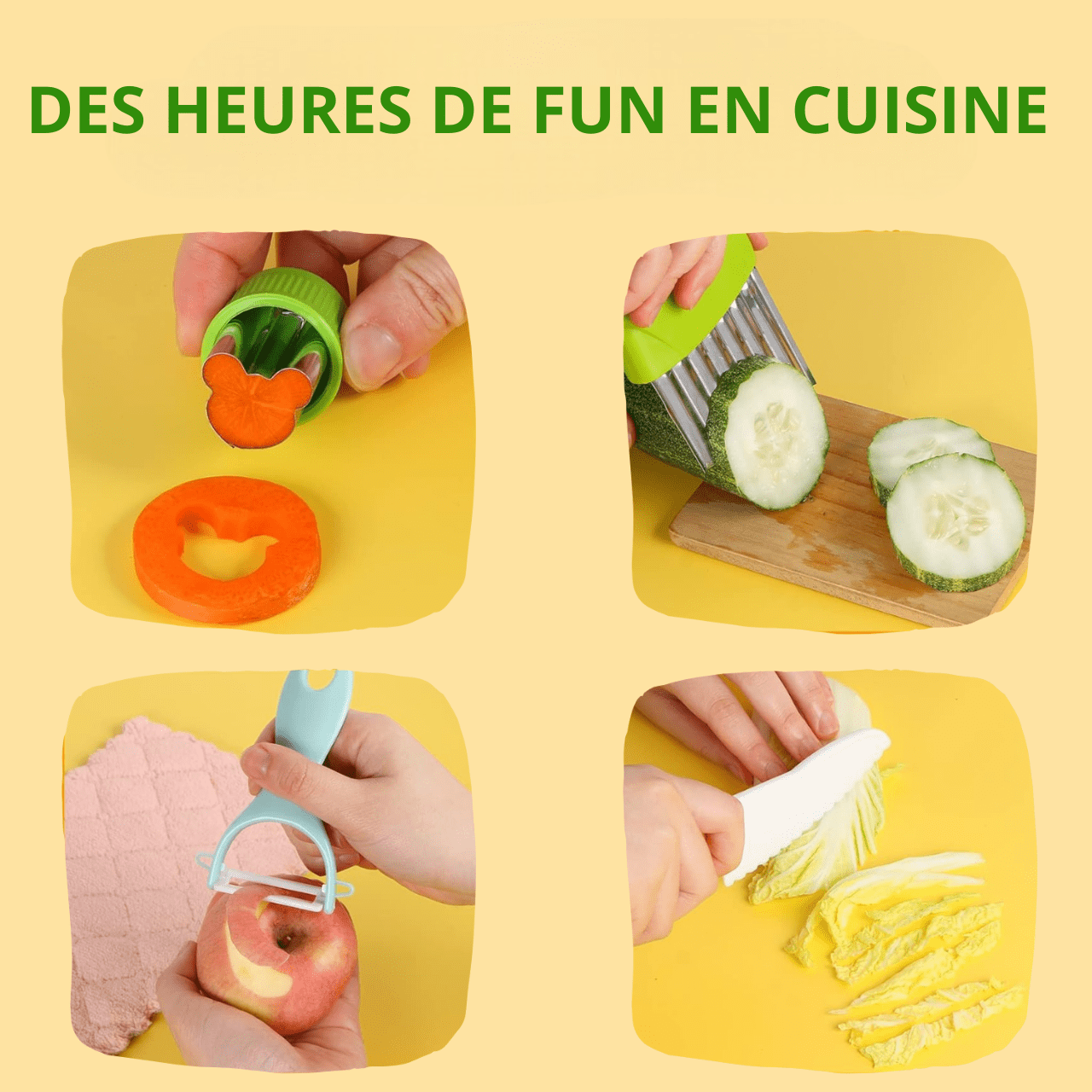 MikiChef™ - Ustensiles de cuisine sécurisés pour enfants