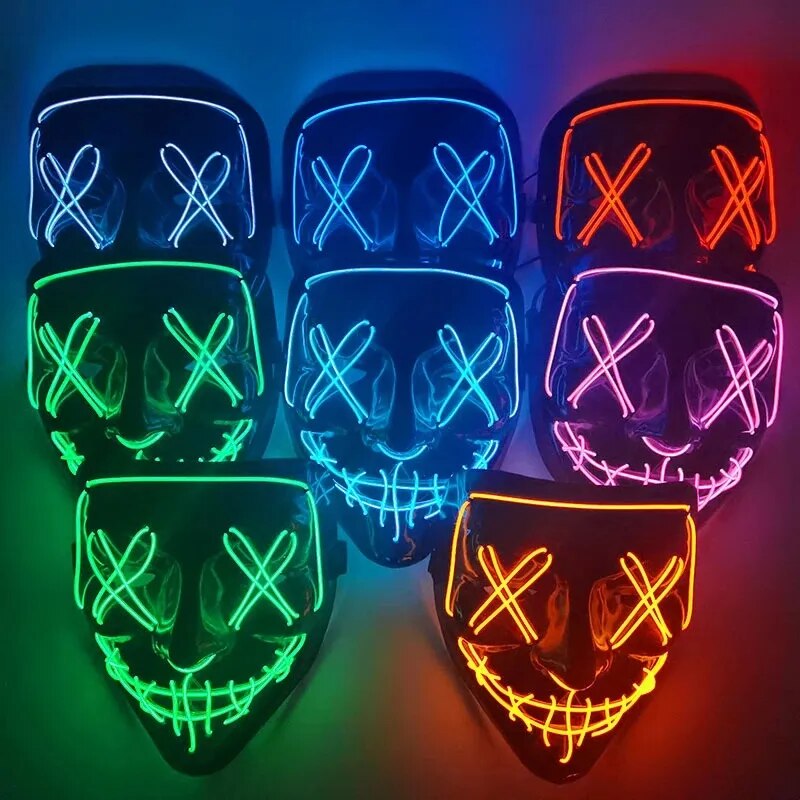 Masque LED - La Purge Halloween 🎃👻👻