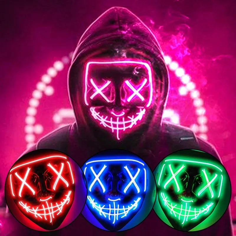 Masque LED - La Purge Halloween 🎃👻👻